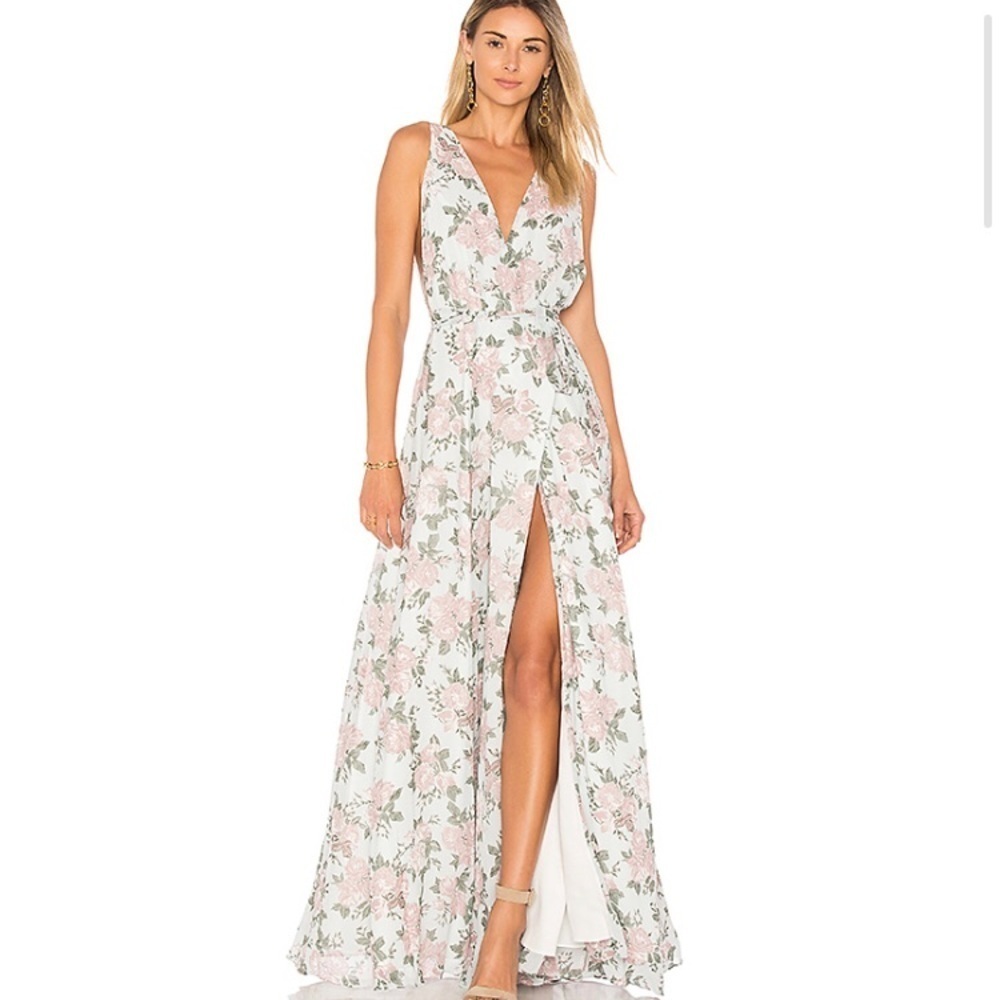 Lovers + Friends Floral Maxi Dress|Wedding Guest| Formal| Revolve| - Picture 2 of 7